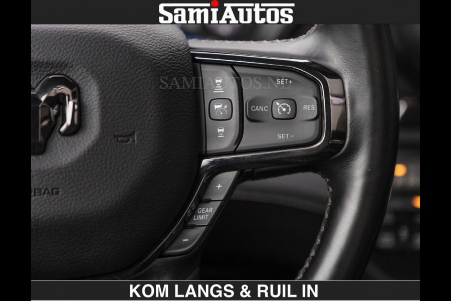 Dodge Ram BEAST | LIMITED 5.7 V8 HEMI | €69950,- excl | HUD | STRIPING | BREDE WIELEN | BLACK ON BLACK | LUCHTVERING | BOM VOL | DC | CREW CAB DUBBELE CABINE | 5 PERSOONS | GRIJSKENTEKEN |