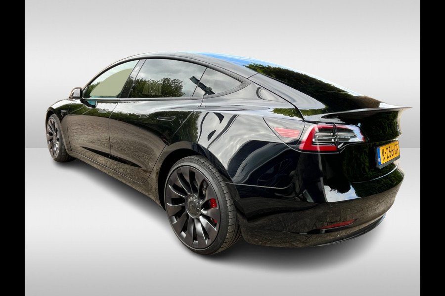 Tesla Model 3 Performance AWD 75 kWh / 1e Eign. / FACELIFT / Autopilot / Panoramadak / Camera / Leder / 20'' / Leder / Premium Audio / Warmtepomp