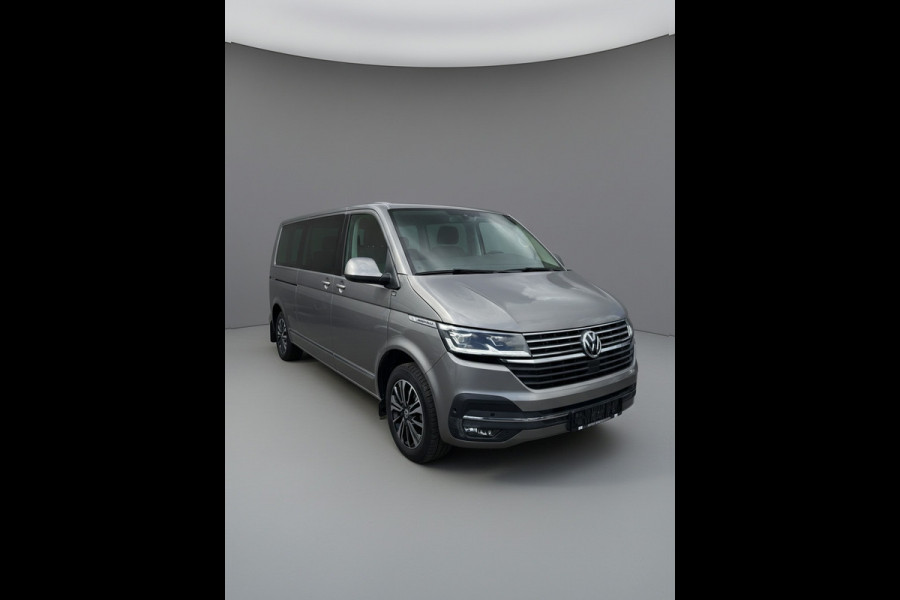 Volkswagen Transporter 2.0 TDI L2H1 30 DC Caravelle Virtual, Adaptieve Cruise, Camera, 2 x Electrische deur, 199pk, LED, Leder, Clima, Stoelverwarming, Carplay, Automaat, Uniek!