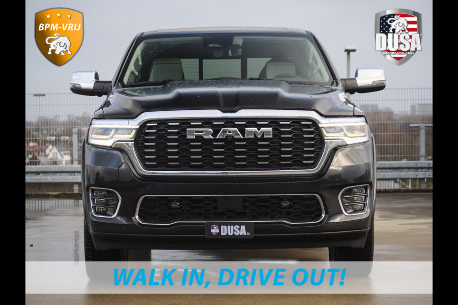 Dodge Ram | 1500 | Tungsten | 3.0L Twin-Turbo Hurricane | High Output | Crew Cab | 4X4 BPM-VRIJ | 14,4 Inch Touchscreen | Passenger-screen | klipsch Audio | Massage stoelen | Indigo Salt Interieur Prijs op aanvraag!