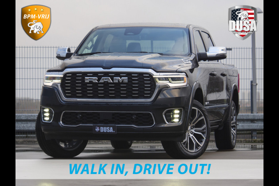 Dodge Ram | 1500 | Tungsten | 3.0L Twin-Turbo Hurricane | High Output | Crew Cab | 4X4 BPM-VRIJ | 14,4 Inch Touchscreen | Passenger-screen | klipsch Audio | Massage stoelen | Indigo Salt Interieur Prijs op aanvraag!