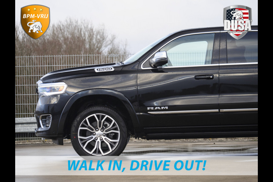 Dodge Ram | 1500 | Tungsten | 3.0L Twin-Turbo Hurricane | High Output | Crew Cab | 4X4 BPM-VRIJ | 14,4 Inch Touchscreen | Passenger-screen | klipsch Audio | Massage stoelen | Indigo Salt Interieur Prijs op aanvraag!