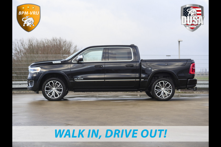 Dodge Ram | 1500 | Tungsten | 3.0L Twin-Turbo Hurricane | High Output | Crew Cab | 4X4 BPM-VRIJ | 14,4 Inch Touchscreen | Passenger-screen | klipsch Audio | Massage stoelen | Indigo Salt Interieur Prijs op aanvraag!