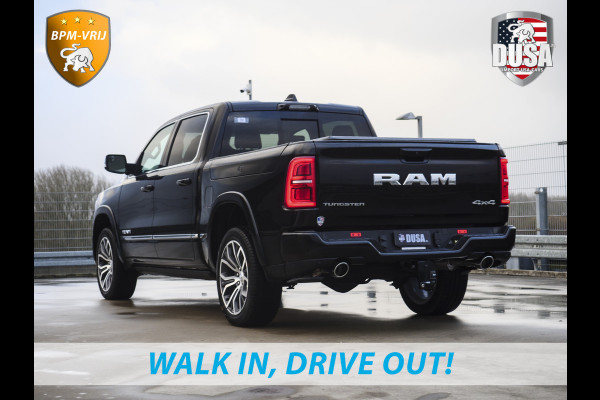 Dodge Ram | 1500 | Tungsten | 3.0L Twin-Turbo Hurricane | High Output | Crew Cab | 4X4 BPM-VRIJ | 14,4 Inch Touchscreen | Passenger-screen | klipsch Audio | Massage stoelen | Indigo Salt Interieur Prijs op aanvraag!