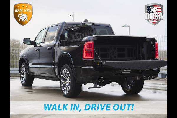 Dodge Ram | 1500 | Tungsten | 3.0L Twin-Turbo Hurricane | High Output | Crew Cab | 4X4 BPM-VRIJ | 14,4 Inch Touchscreen | Passenger-screen | klipsch Audio | Massage stoelen | Indigo Salt Interieur Prijs op aanvraag!