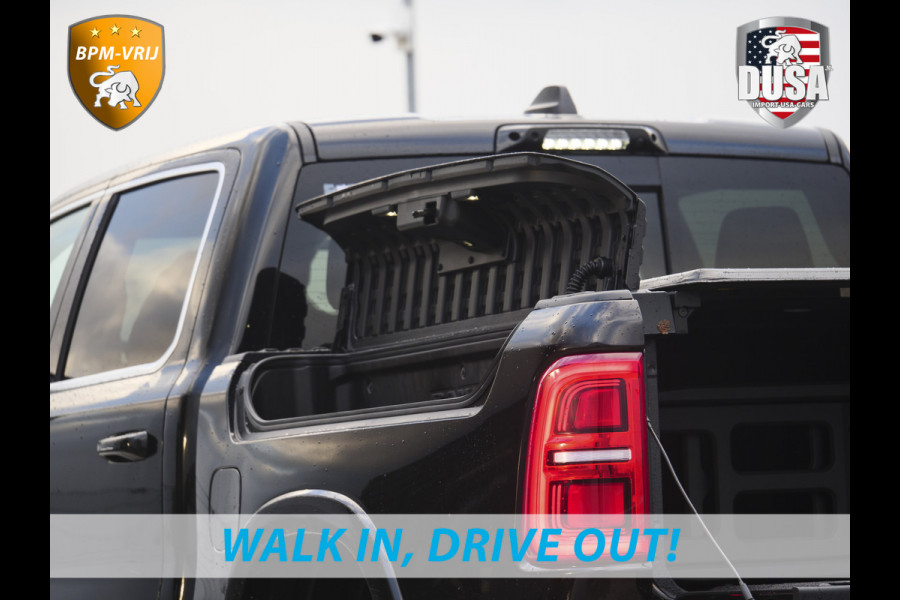 Dodge Ram | 1500 | Tungsten | 3.0L Twin-Turbo Hurricane | High Output | Crew Cab | 4X4 BPM-VRIJ | 14,4 Inch Touchscreen | Passenger-screen | klipsch Audio | Massage stoelen | Indigo Salt Interieur Prijs op aanvraag!