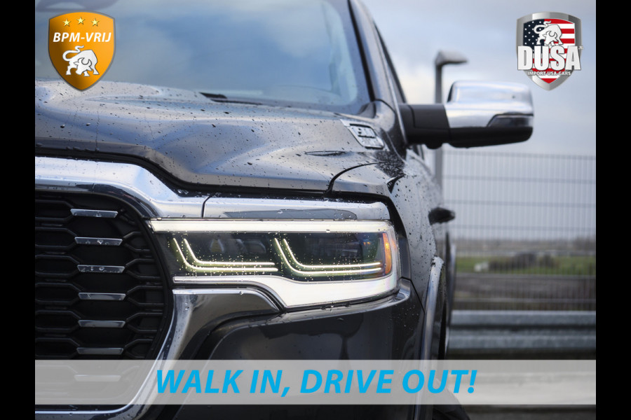 Dodge Ram | 1500 | Tungsten | 3.0L Twin-Turbo Hurricane | High Output | Crew Cab | 4X4 BPM-VRIJ | 14,4 Inch Touchscreen | Passenger-screen | klipsch Audio | Massage stoelen | Indigo Salt Interieur Prijs op aanvraag!