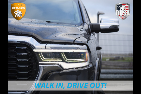 Dodge Ram | 1500 | Tungsten | 3.0L Twin-Turbo Hurricane | High Output | Crew Cab | 4X4 BPM-VRIJ | 14,4 Inch Touchscreen | Passenger-screen | klipsch Audio | Massage stoelen | Indigo Salt Interieur Prijs op aanvraag!