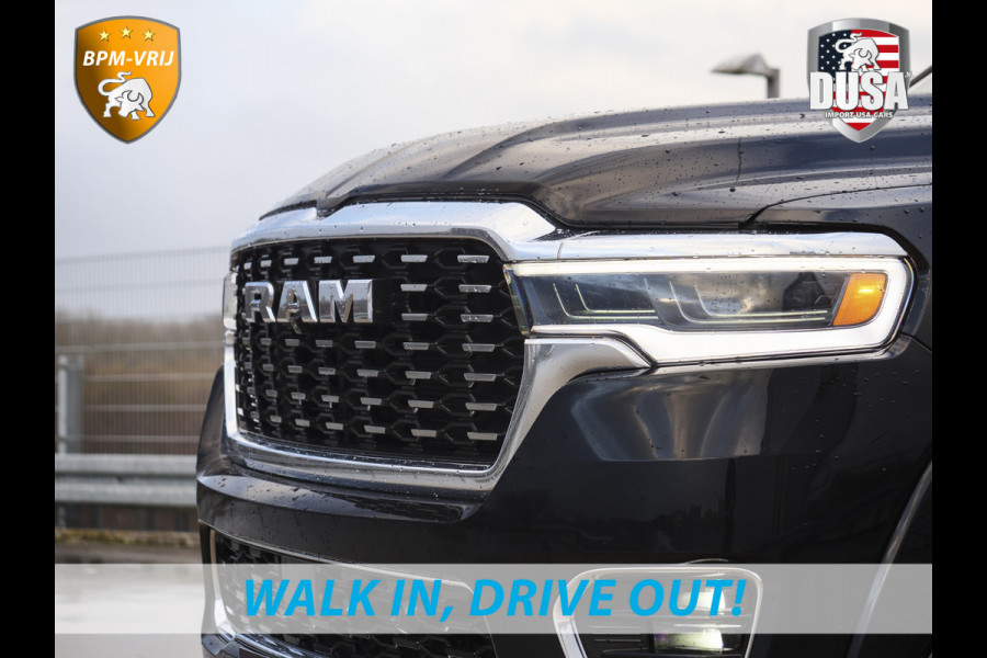 Dodge Ram | 1500 | Tungsten | 3.0L Twin-Turbo Hurricane | High Output | Crew Cab | 4X4 BPM-VRIJ | 14,4 Inch Touchscreen | Passenger-screen | klipsch Audio | Massage stoelen | Indigo Salt Interieur Prijs op aanvraag!