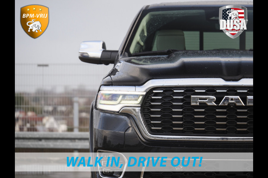 Dodge Ram | 1500 | Tungsten | 3.0L Twin-Turbo Hurricane | High Output | Crew Cab | 4X4 BPM-VRIJ | 14,4 Inch Touchscreen | Passenger-screen | klipsch Audio | Massage stoelen | Indigo Salt Interieur Prijs op aanvraag!
