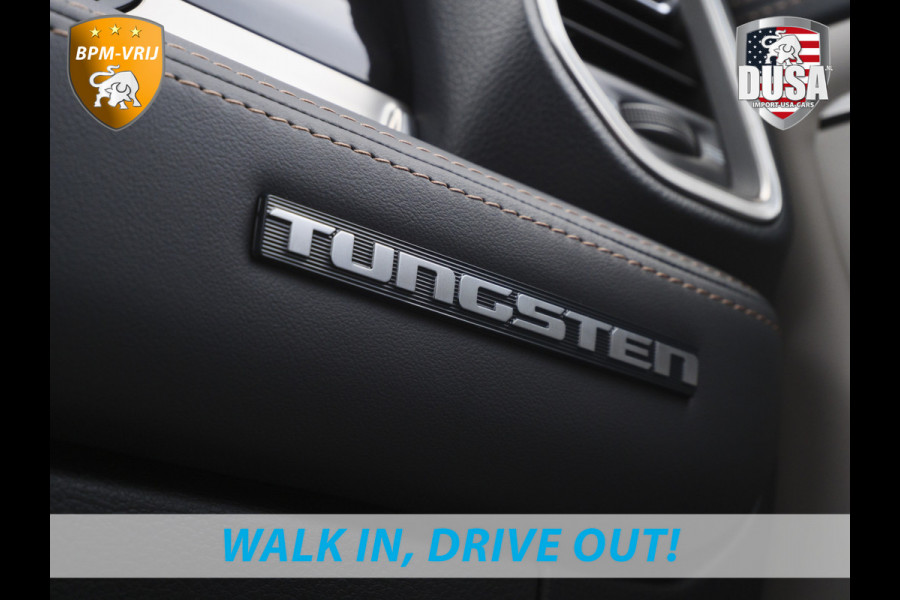 Dodge Ram | 1500 | Tungsten | 3.0L Twin-Turbo Hurricane | High Output | Crew Cab | 4X4 BPM-VRIJ | 14,4 Inch Touchscreen | Passenger-screen | klipsch Audio | Massage stoelen | Indigo Salt Interieur Prijs op aanvraag!