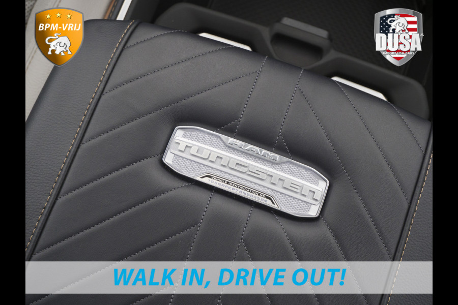 Dodge Ram | 1500 | Tungsten | 3.0L Twin-Turbo Hurricane | High Output | Crew Cab | 4X4 BPM-VRIJ | 14,4 Inch Touchscreen | Passenger-screen | klipsch Audio | Massage stoelen | Indigo Salt Interieur Prijs op aanvraag!