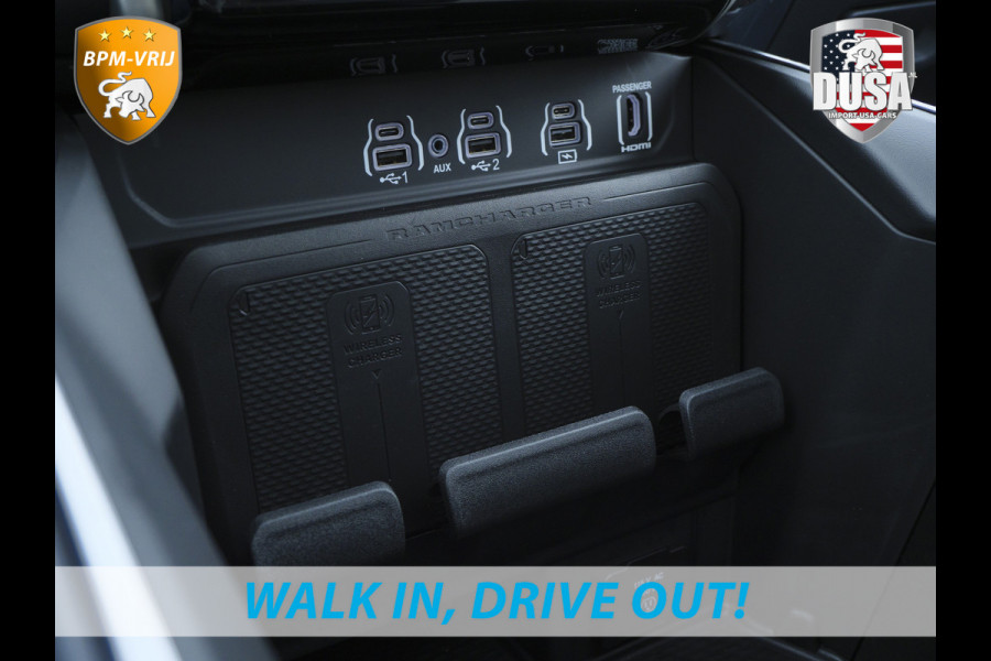 Dodge Ram | 1500 | Tungsten | 3.0L Twin-Turbo Hurricane | High Output | Crew Cab | 4X4 BPM-VRIJ | 14,4 Inch Touchscreen | Passenger-screen | klipsch Audio | Massage stoelen | Indigo Salt Interieur Prijs op aanvraag!