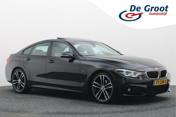 BMW 4 Serie Gran Coupé 420i High Executive Leer, Panoramadak, Cruise, Verwarmd Stuurwiel, Bluetooth, Navigatie, LED, PDC, 19''