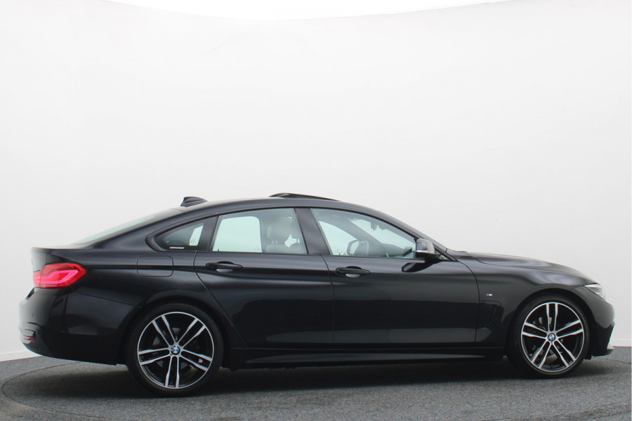 BMW 4 Serie Gran Coupé 420i High Executive Leer, Panoramadak, Cruise, Verwarmd Stuurwiel, Bluetooth, Navigatie, LED, PDC, 19''