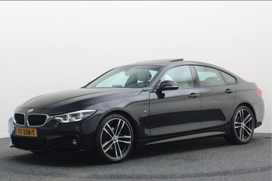 BMW 4 Serie Gran Coupé 420i High Executive Leer, Panoramadak, Cruise, Verwarmd Stuurwiel, Bluetooth, Navigatie, LED, PDC, 19''