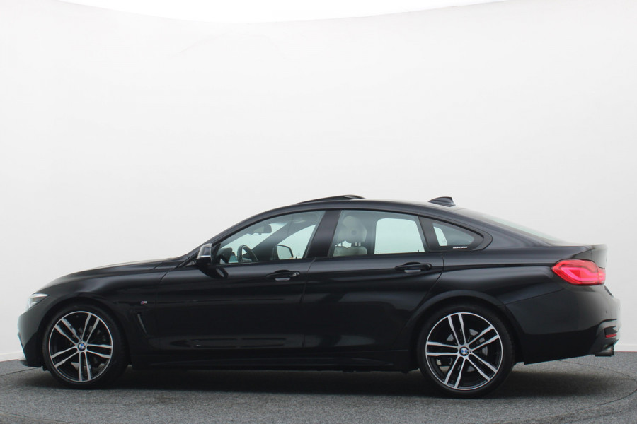 BMW 4 Serie Gran Coupé 420i High Executive Leer, Panoramadak, Cruise, Verwarmd Stuurwiel, Bluetooth, Navigatie, LED, PDC, 19''