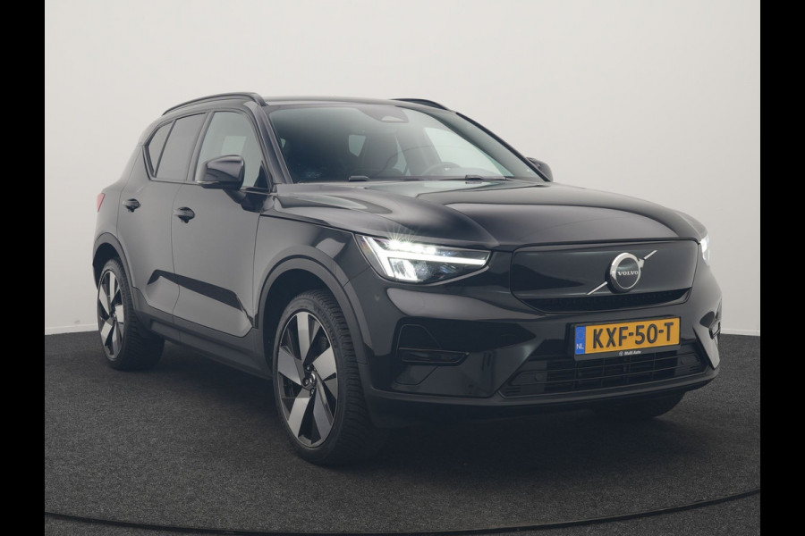 Volvo XC40 Recharge P8 AWD Twin Ultimate 408pk Dealer O.H | Trekhaak Af Fabriek | Adaptive Cruise | Camera | Warmtepomp | Alcantara Sportstoelen Verwarmd | Keyless | Apple Carplay | Pilot Assist | BLIS | Navigatie | Virtual | DAB | 20"L.M |