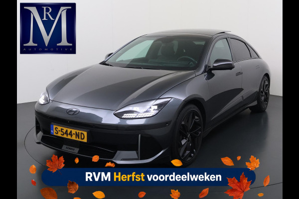 Hyundai IONIQ 6 First Edition AWD 77.4 kWh VAN: 36.900,- VOOR: 32.877,- UW HERFSTVOORDEEL: 4.023,- SOH 100% | PANO | STOEL VERWAMRING VOOR & ACHTER | MEM. SEAT | ELEK. STOELEN | BOSE BOXEN | 360 CAMERA | FABRIEKS GARANTIE TM 03-2028 | RIJKLAAR ! |