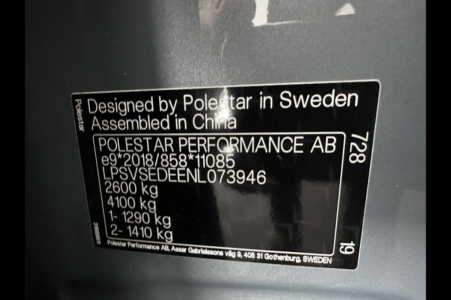 Polestar 2 Long Range Dual Motor 78 kWh [3-Fase-11kW] {SOH-88%} (INCL-BTW) Aut. *PANO | FULL-LED | MEMORY-PACK | CAMERA | KEYLESS | LANE-ASSIST | DIGI-COCKPIT | CARPLAY | DAB+ | HEATED-COMFORTSEATS | CRUISE | TOWBAR | 20''ALU*