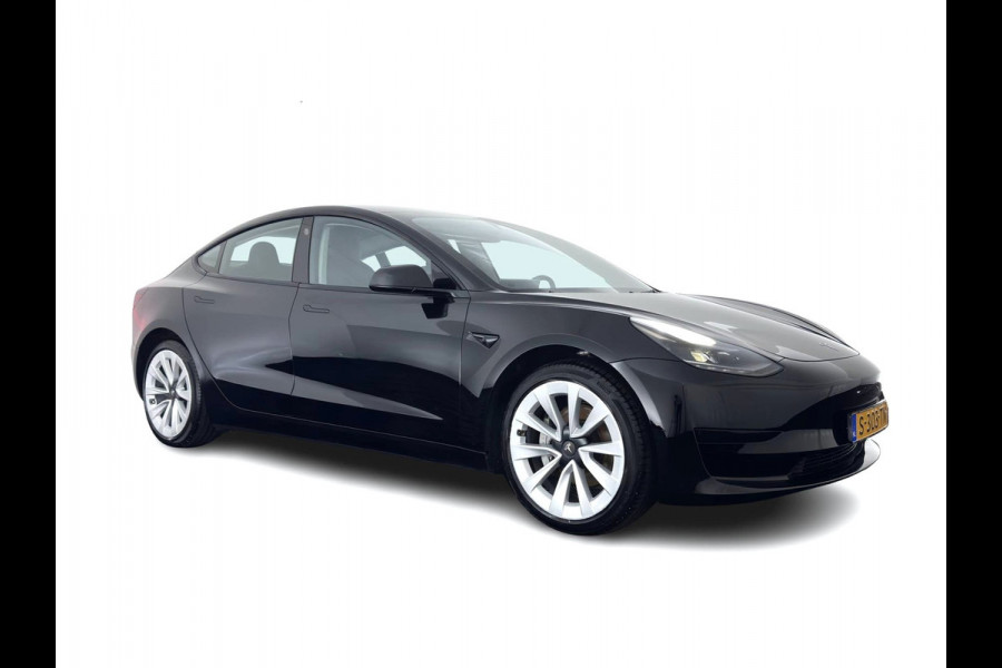 Tesla Model 3 RWD 60 kWh [3-Fase-11kW ] {SoH-88%} (INCL-BTW) Aut. *PANO | LEATHER | KEYLESS | FULL-LED | MEMORY-PACK | TOPVIEW | DAB | CARPLAY | DIGI-COCKPIT | LANE-ASSIST | HEATED-COMFORTSEATS | AUTOPILOT | 19"ALU*