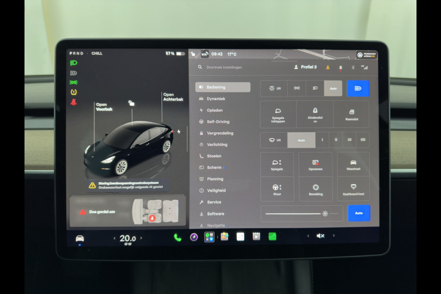 Tesla Model 3 RWD 60 kWh [3-Fase-11kW ] {SoH-88%} (INCL-BTW) Aut. *PANO | LEATHER | KEYLESS | FULL-LED | MEMORY-PACK | TOPVIEW | DAB | CARPLAY | DIGI-COCKPIT | LANE-ASSIST | HEATED-COMFORTSEATS | AUTOPILOT | 19"ALU*