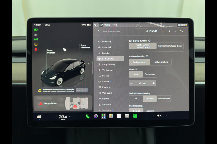 Tesla Model 3 RWD 60 kWh [3-Fase-11kW ] {SoH-88%} (INCL-BTW) Aut. *PANO | LEATHER | KEYLESS | FULL-LED | MEMORY-PACK | TOPVIEW | DAB | CARPLAY | DIGI-COCKPIT | LANE-ASSIST | HEATED-COMFORTSEATS | AUTOPILOT | 19"ALU*