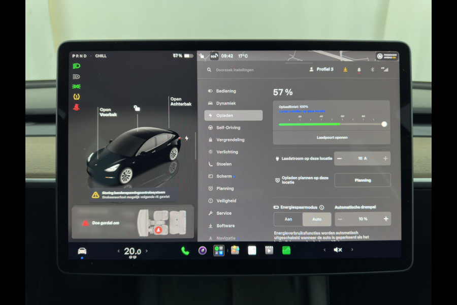 Tesla Model 3 RWD 60 kWh [3-Fase-11kW ] {SoH-88%} (INCL-BTW) Aut. *PANO | LEATHER | KEYLESS | FULL-LED | MEMORY-PACK | TOPVIEW | DAB | CARPLAY | DIGI-COCKPIT | LANE-ASSIST | HEATED-COMFORTSEATS | AUTOPILOT | 19"ALU*
