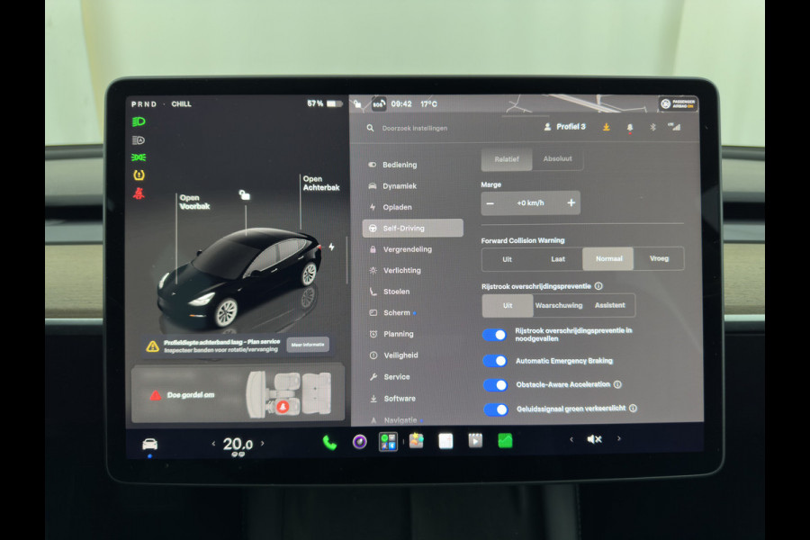 Tesla Model 3 RWD 60 kWh [3-Fase-11kW ] {SoH-88%} (INCL-BTW) Aut. *PANO | LEATHER | KEYLESS | FULL-LED | MEMORY-PACK | TOPVIEW | DAB | CARPLAY | DIGI-COCKPIT | LANE-ASSIST | HEATED-COMFORTSEATS | AUTOPILOT | 19"ALU*
