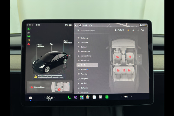 Tesla Model 3 RWD 60 kWh [3-Fase-11kW ] {SoH-88%} (INCL-BTW) Aut. *PANO | LEATHER | KEYLESS | FULL-LED | MEMORY-PACK | TOPVIEW | DAB | CARPLAY | DIGI-COCKPIT | LANE-ASSIST | HEATED-COMFORTSEATS | AUTOPILOT | 19"ALU*