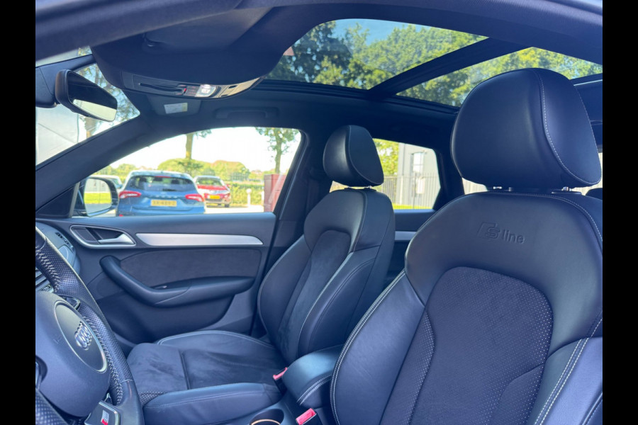 Audi Q3 2.0 TFSI QUATTRO / 3X S-LINE / PANO / KEYLESS / CAMERA / AFN. TREKHAAK / STOELVERW. / LEDER-ALCANTARA / DEALER ONDERH. !