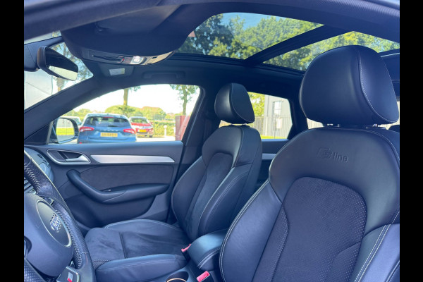 Audi Q3 2.0 TFSI QUATTRO / 3X S-LINE / PANO / KEYLESS / CAMERA / AFN. TREKHAAK / STOELVERW. / LEDER-ALCANTARA / DEALER ONDERH. !