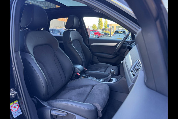 Audi Q3 2.0 TFSI QUATTRO / 3X S-LINE / PANO / KEYLESS / CAMERA / AFN. TREKHAAK / STOELVERW. / LEDER-ALCANTARA / DEALER ONDERH. !