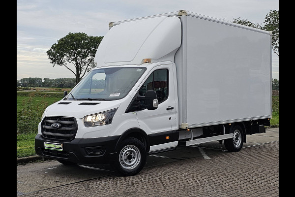 Ford Transit 350 2.0 TDCI Ambiente Skeletal Airco, Oh-historie, Laadklep, Zijdeur, Spoiler, Lat-om-Lat Betimmerd, NAP, Euro6,