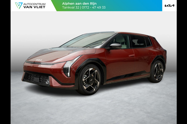 Kia EV4 GT-Line 81.4 kWh | Direct Leverbaar! | Navi. | Clima. | Adapt. Cruise. | Dodehoekassistentie | Stoel&Stuur Verwarming | Glazen Schuif/Kanteldak | Harman Kardon | GT-Line Vegan Lederen Stoelbekleding