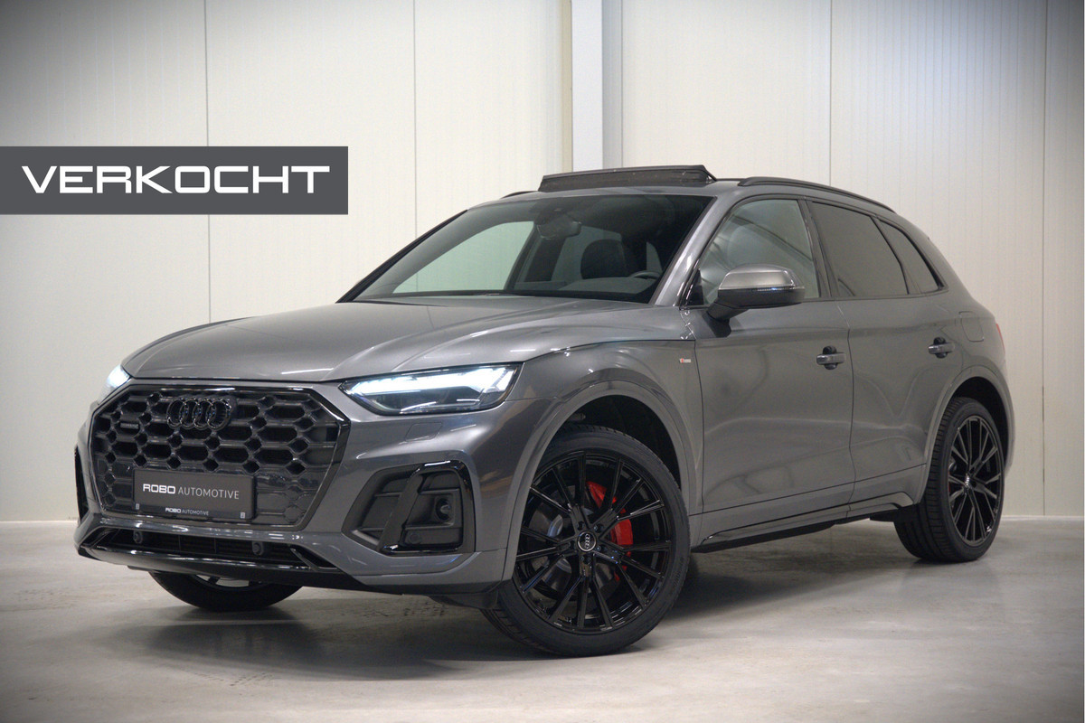 Audi Q5 50 TFSI e S edition S-Line | Panoramadak | Adaptive Cruise Control | Stoelverwarming | Ambiance Verlichting | Camera | Navigatie | Apple Carplay | Keyless | Trekhaak | SOH 92%