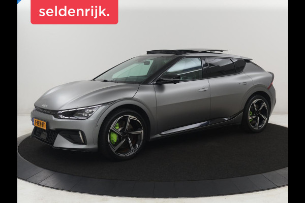 Kia EV6 GT AWD 77.4 kWh | SOH 98.1% | Panoramadak | Alcantara Seats | Head-up | Meridian Surround | Sfeerverlichting | Adaptive cruise | 360 camera | Stuur/stoel verwarming |