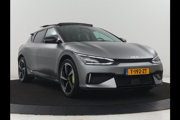 Kia EV6 GT AWD 77.4 kWh | SOH 98.1% | Panoramadak | Alcantara Seats | Head-up | Meridian Surround | Sfeerverlichting | Adaptive cruise | 360 camera | Stuur/stoel verwarming |