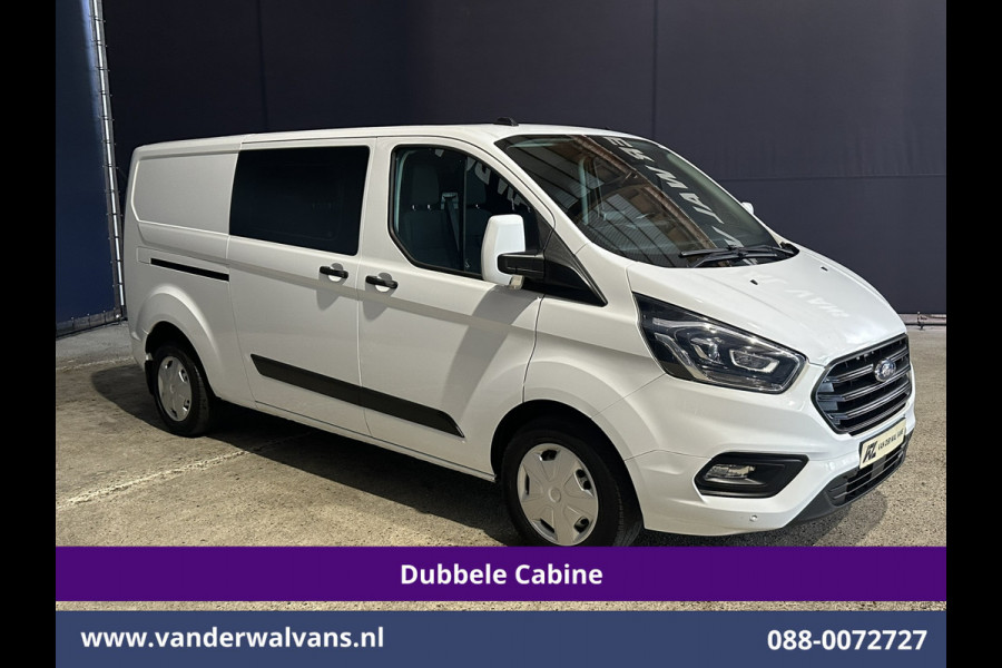 Ford Transit Custom 2.0 TDCI 130pk Automaat L2H1 Dubbele Cabine Euro6 Airco | 6-Zits | Camera | Navigatie | Apple Carplay | LED Android Auto, Adaptieve Cruisecontrol, Stoelverwarming, Verwarmde voorruit, Trekhaak, Achterklep