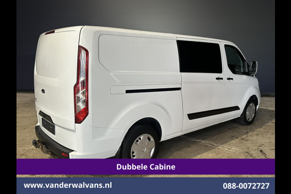 Ford Transit Custom 2.0 TDCI 130pk Automaat L2H1 Dubbele Cabine Euro6 Airco | 6-Zits | Camera | Navigatie | Apple Carplay | LED Android Auto, Adaptieve Cruisecontrol, Stoelverwarming, Verwarmde voorruit, Trekhaak, Achterklep