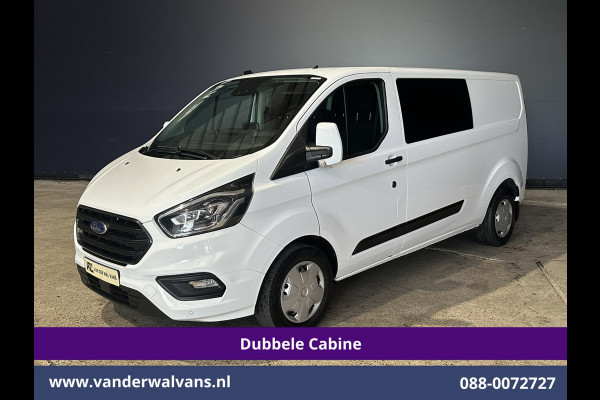 Ford Transit Custom 2.0 TDCI 130pk Automaat L2H1 Dubbele Cabine Euro6 Airco | 6-Zits | Camera | Navigatie | Apple Carplay | LED Android Auto, Adaptieve Cruisecontrol, Stoelverwarming, Verwarmde voorruit, Trekhaak, Achterklep