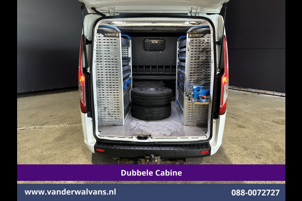 Ford Transit Custom 2.0 TDCI 130pk Automaat L2H1 Dubbele Cabine Euro6 Airco | 6-Zits | Camera | Navigatie | Apple Carplay | LED Android Auto, Adaptieve Cruisecontrol, Stoelverwarming, Verwarmde voorruit, Trekhaak, Achterklep