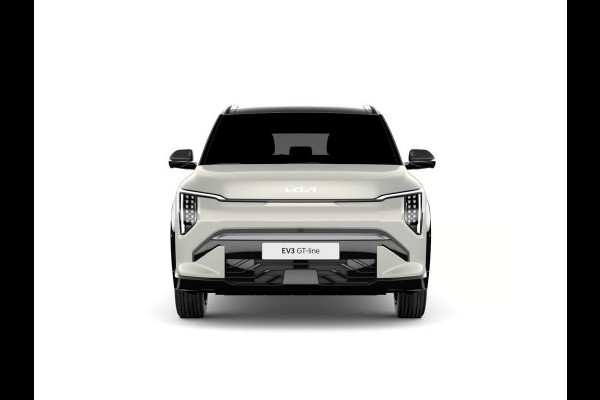 Kia EV3 GT-PlusLine 81.4 kWh | Actieprijs* | Navi. | Clima. | Adapt. Cruise. | Stoel&Stuur Verwarming | Glazen Kanteldak | Harman Kardon | Vegan Lederen Stoelbekleding 'GT-Line | Slimme Parkeerassistentie | Dodehoekcamera