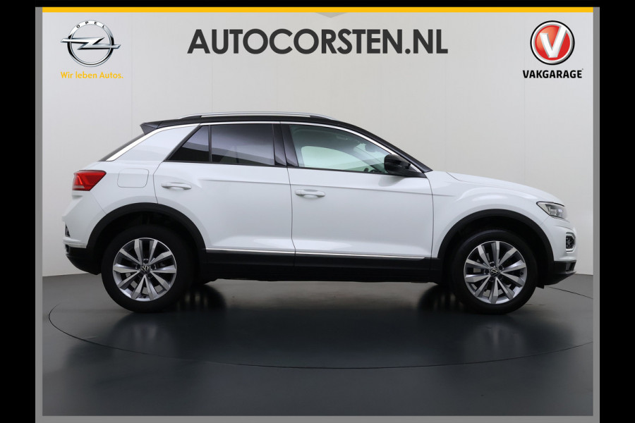 Volkswagen T-Roc 1.5TSI 150PK Sport Adap.Cruise Two Tone lak Navi Camera Stoelverwarming Apple Carplay Android Auto Privacy Glas Led Lmv Isofix Bluetooth Pdc