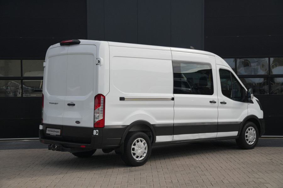 Ford Transit 350 2.0 TDCI L3H2 Trend DC 165pk - 6 Zits - Trekhaak - Cruise - Camera - Stoelverwarming - Bluetooth - Rijklaar