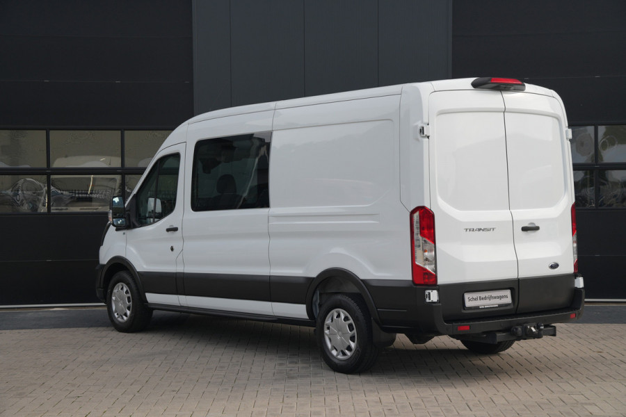 Ford Transit 350 2.0 TDCI L3H2 Trend DC 165pk - 6 Zits - Trekhaak - Cruise - Camera - Stoelverwarming - Bluetooth - Rijklaar