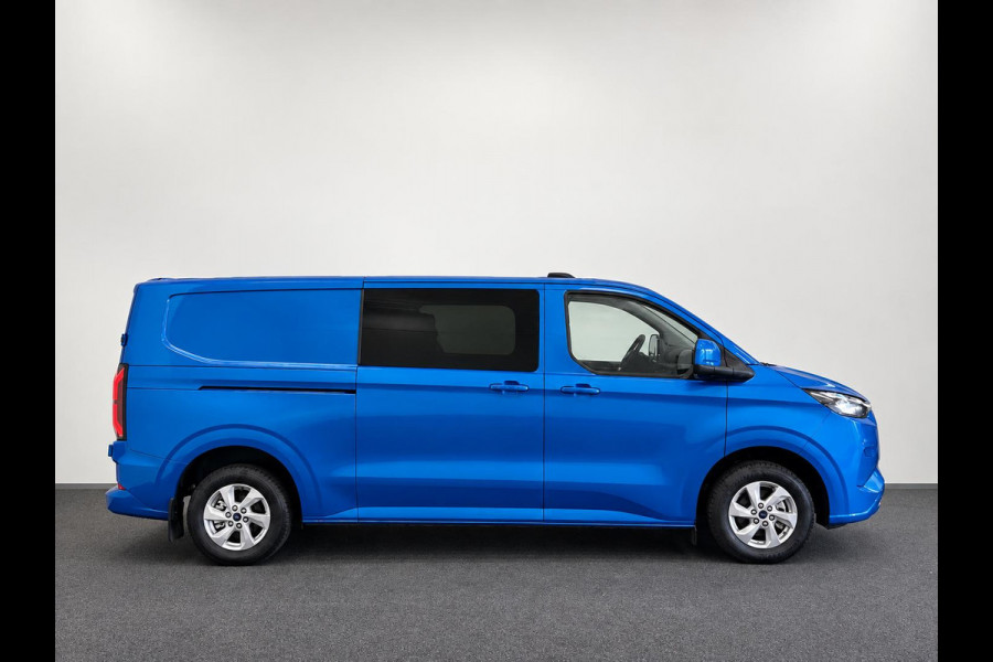 Ford E-Transit Custom 320 L2H1 Aut. Limited 71 kWh DC Dubbele Cabine Full LED Navi Camera LM Velgen PDC VA Cruise Control 2 Schuifdeuren