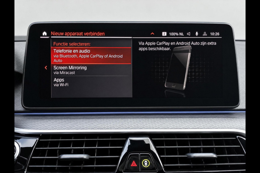 BMW 5 Serie Touring 530d High Executive M Sport Pakket Automaat / Live Cockpit Professional / Head-Up Display / Panoramadak / Laser / Adaptieve Cruise Control / Stoelverwarming / HiFi / 20 Inch / Sportstoelen voor / DAB