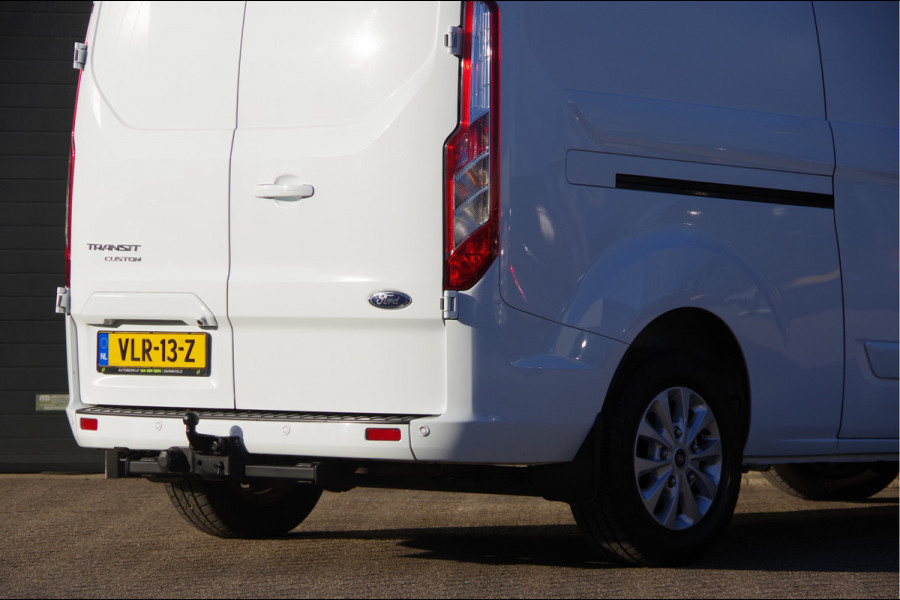Ford Transit Custom 300 2.0 TDCI L2 3-ZITS, 170PK, 2800KG TREKHAAK, STOELVERWARMING, CAMERA, NAVI, CRUISE, AIRCO, PARKEERSENSOREN, 17''