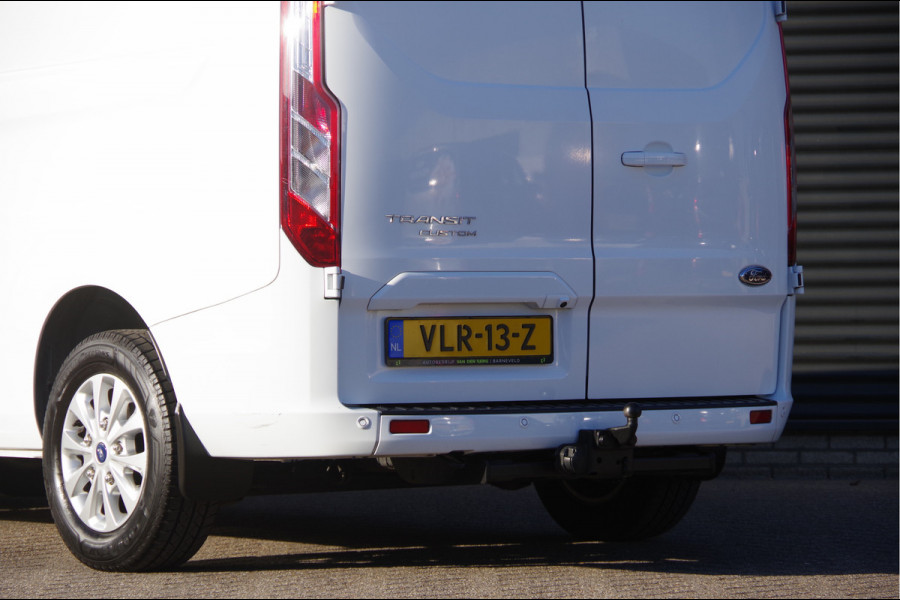 Ford Transit Custom 300 2.0 TDCI L2 3-ZITS, 170PK, 2800KG TREKHAAK, STOELVERWARMING, CAMERA, NAVI, CRUISE, AIRCO, PARKEERSENSOREN, 17''